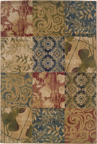 Oriental Weavers Camden 2422A Beige/Green Area Rug 5' 0 X 7' 3