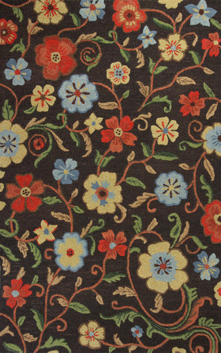 KAS Cameron 3232 Mocha/Spice Gardenia Area Rug main image