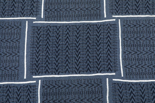 NuStory Bovina Camp Chairs Indigo Area Rug by Newell Turner 