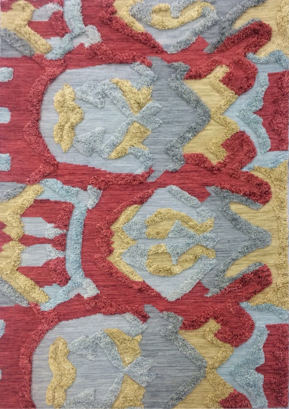 Chandra Candace CAN-49300 Red Grey Yellow Area Rug
