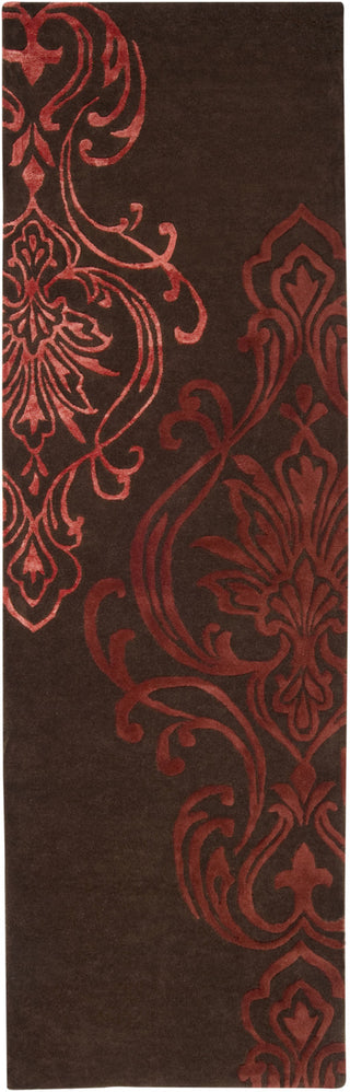 Surya Modern Classics CAN-1950 Burgundy Area Rug by Candice Olson 2'6'' x 8' Runner