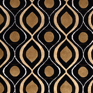 Surya Modern Classics CAN-1956 Black Hand Tufted Area Rug by Candice Olson Sample Swatch