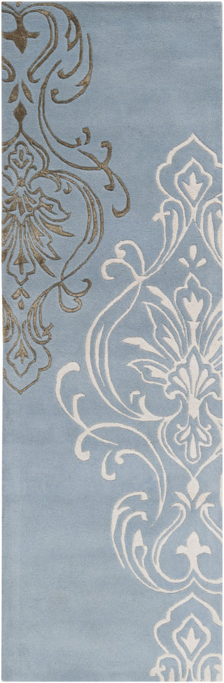 Surya Modern Classics CAN-1980 Sky Blue Area Rug by Candice Olson 2'6'' x 8' Runner