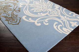 Surya Modern Classics CAN-1980 Sky Blue Hand Tufted Area Rug by Candice Olson 5x8 Corner