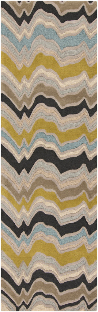 Surya Modern Classics CAN-2029 Olive Area Rug by Candice Olson 2'6'' x 8' Runner