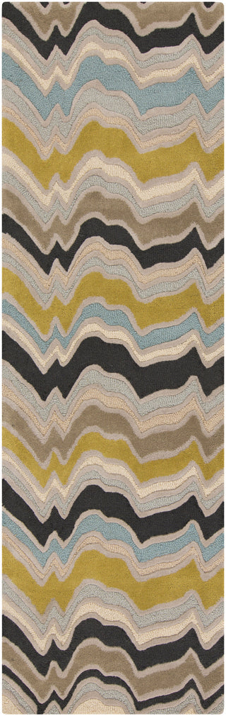 Surya Modern Classics CAN-2029 Olive Area Rug by Candice Olson 2'6'' X 8' Runner