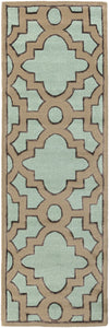 Surya Modern Classics CAN-2034 Teal Area Rug by Candice Olson 2'6'' x 8' Runner