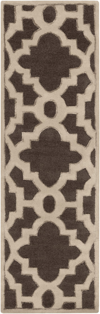 Surya Modern Classics CAN-2035 Chocolate Area Rug by Candice Olson 2'6'' x 8' Runner