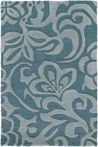 Surya Modern Classics CAN-2047 Teal Area Rug by Candice Olson 2' X 3'