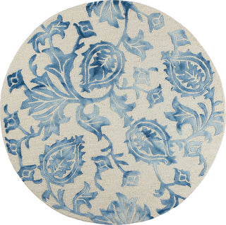 KAS Canvas 2306 Ivory/Blue Finesse Area Rug 