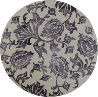 KAS Canvas 2307 Ivory/Lilac Finesse Area Rug 