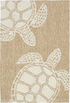 Trans Ocean Frontporch Turtle Ivory/Cream by Liora Manne