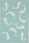 Trans Ocean Frontporch Mermaids Blue by Liora Manne