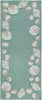 Trans Ocean Capri 1723/04 Seashell Border Blue Area Rug by Liora Manne