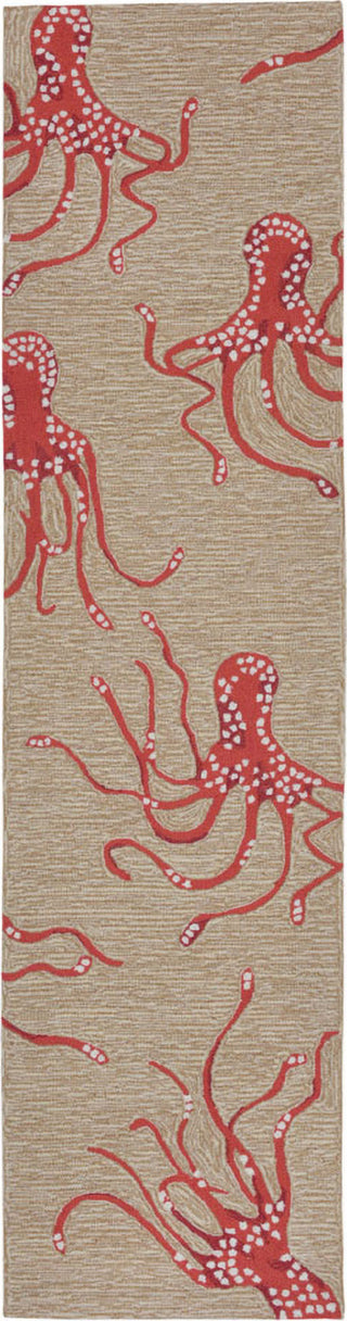 Trans Ocean Frontporch Octopus Orange by Liora Manne