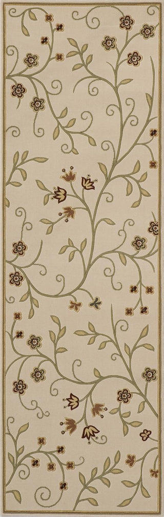 Momeni Capri CR-01 Ivory Area Rug Closeup