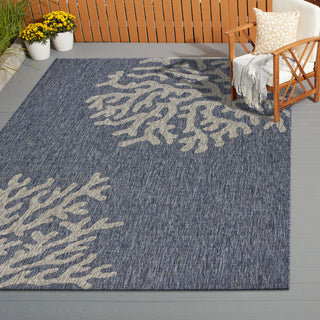 LR Resources Captiva 81017 Navy/Gray Area Rug Alternate Image Feature