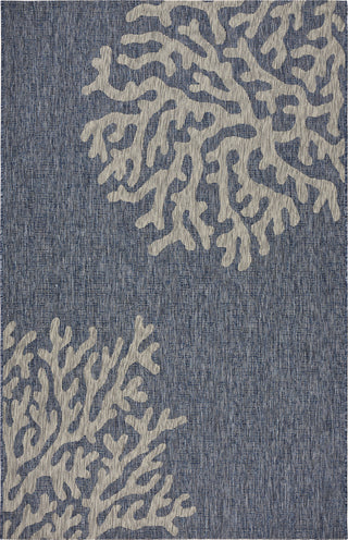 LR Resources Captiva 81017 Navy / Gray Area Rug main image