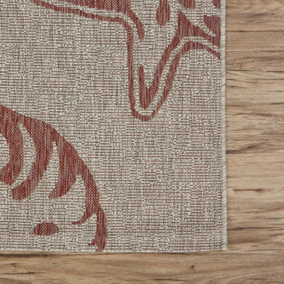 LR Resources Captiva 81018 Red / Beige Area Rug Alternate Image