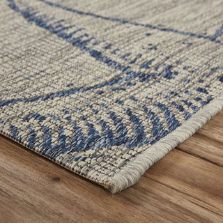 LR Resources Captiva 81019 Gray / Navy Area Rug Alternate Image