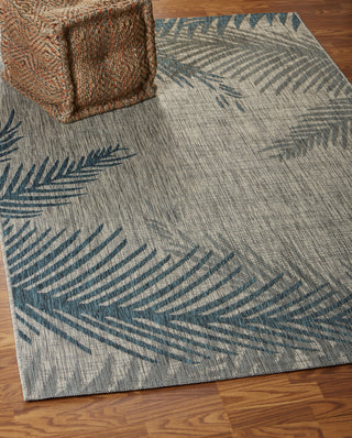 LR Resources Captiva 81021 Gray / Blue Area Rug Alternate Image