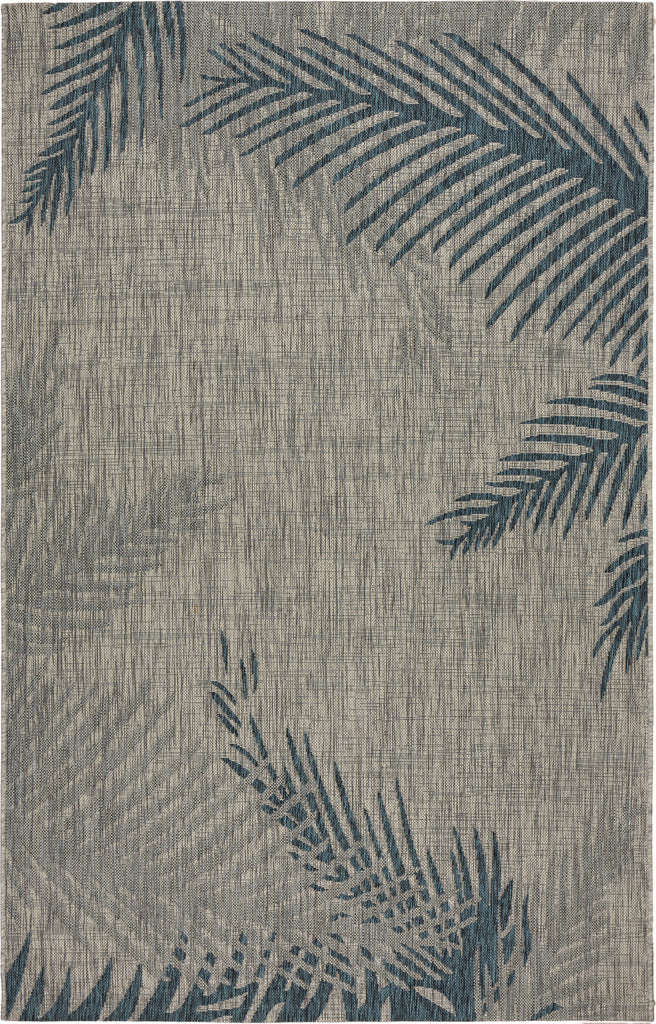 LR Resources Captiva 81021 Gray / Blue Area Rug main image