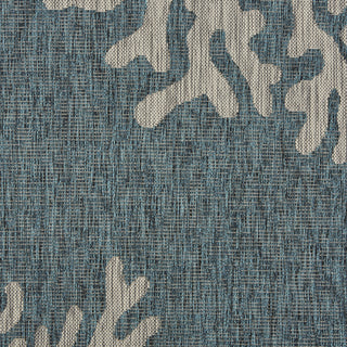 LR Resources Captiva 81022 Blue / Gray Area Rug Alternate Image