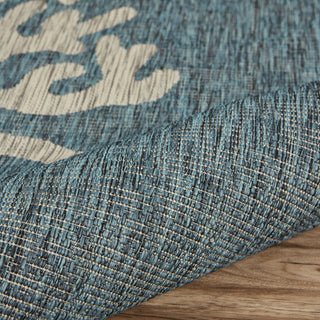 LR Resources Captiva 81022 Blue / Gray Area Rug Alternate Image