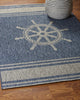 LR Resources Captiva 81025 Navy / Gray Area Rug Alternate Image