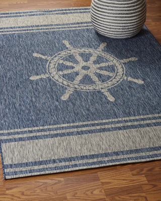 LR Resources Captiva 81025 Navy / Gray Area Rug Alternate Image