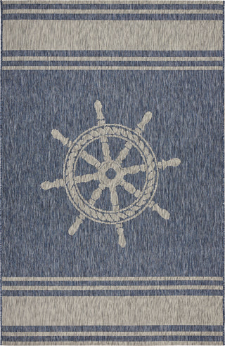 LR Resources Captiva 81025 Navy / Gray Area Rug main image