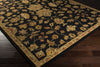 Surya Carrington CAR-1000 Black Hand Tufted Area Rug Corner Shot