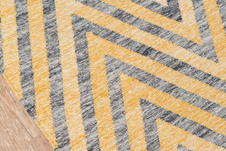 Momeni Caravan CAR-8 Yellow Area Rug Closeup