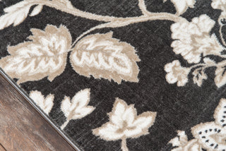 Momeni Carroll Gardens CG-01 Charcoal Area Rug Close up