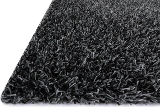 Loloi Carrera Shag CG-02 Black / Slate Area Rug 