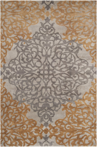 Surya Caspian CAS-9914 Charcoal Hand Knotted Area Rug 5'6'' X 8'6''