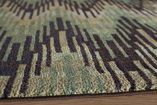 Momeni Casa CAS-1 Green Area Rug Corner Shot