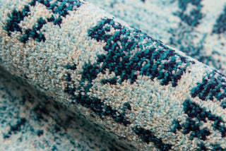 Momeni Casa CAS-4 Ocean Blue Area Rug Detail Shot