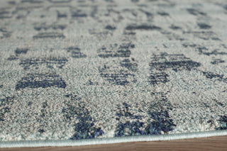 Momeni Casa CAS-4 Ocean Blue Area Rug Closeup