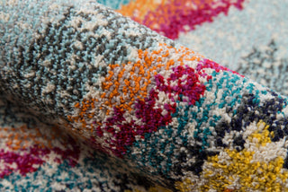 Momeni Casa CAS-7 Ocean Blue Area Rug Detail Shot