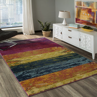 Momeni Casa CAS17 Multi Area Rug Room Scene Feature