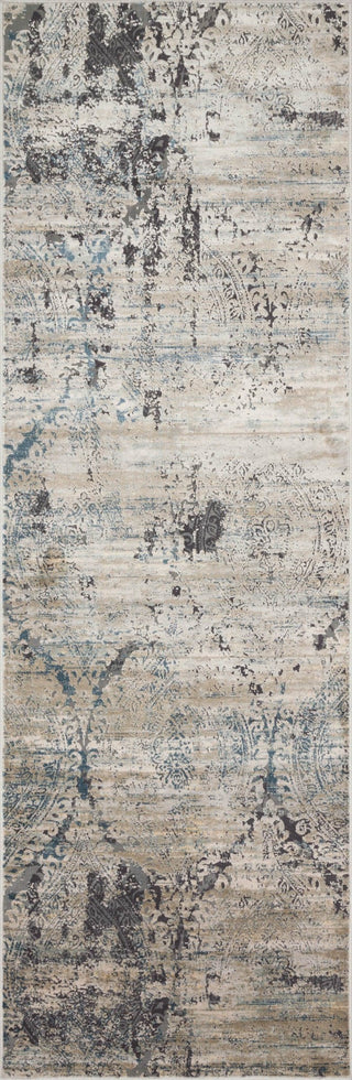 Loloi Cascade CAS-01 Taupe/Blue Area Rug 2'7''x8'0'' Runner