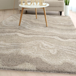 Orian Rugs Super Shag Cascade Ivory Area Rug  Feature