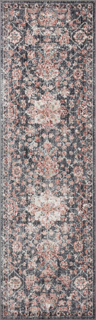 Loloi II Cassandra CSN-03 Charcoal/Rust Area Rug 2'6''x7'9'' Runner