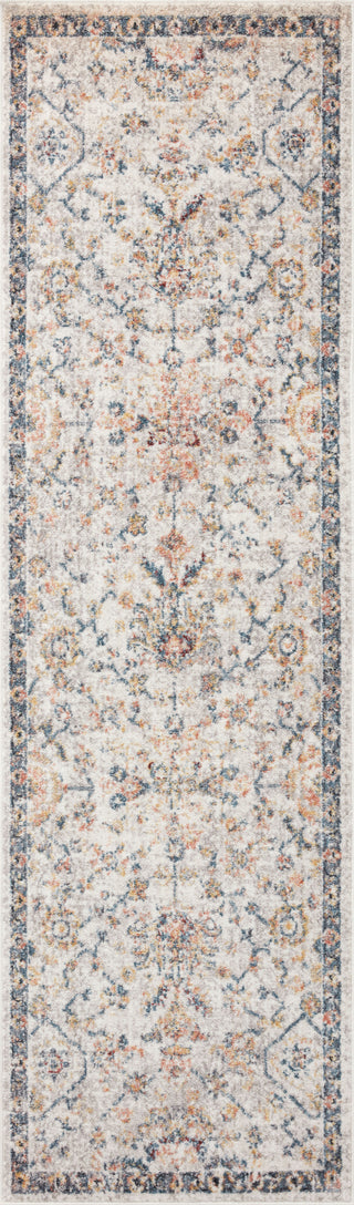 Loloi II Cassandra CSN-03 Dove/Navy Area Rug 2'6''x 7'9'' Runner