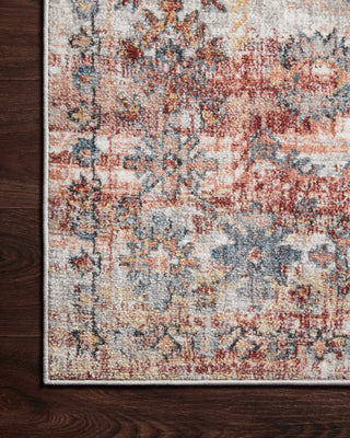 Loloi II Cassandra CSN-06 Rust/Multi Area Rug Corner On Wood