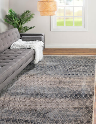 Unique Loom Caspian T-CSPN2 Gray Area Rug Rectangle Lifestyle Image