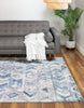 Unique Loom Caspian T-CSPN4 Blue Area Rug Rectangle Lifestyle Image Feature