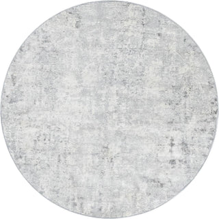 Unique Loom Caspian T-CSPN9 Gray Area Rug Round Top-down Image