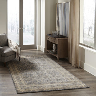 Momeni Caspian CAP-1 Grey Area Rug Room Image Feature